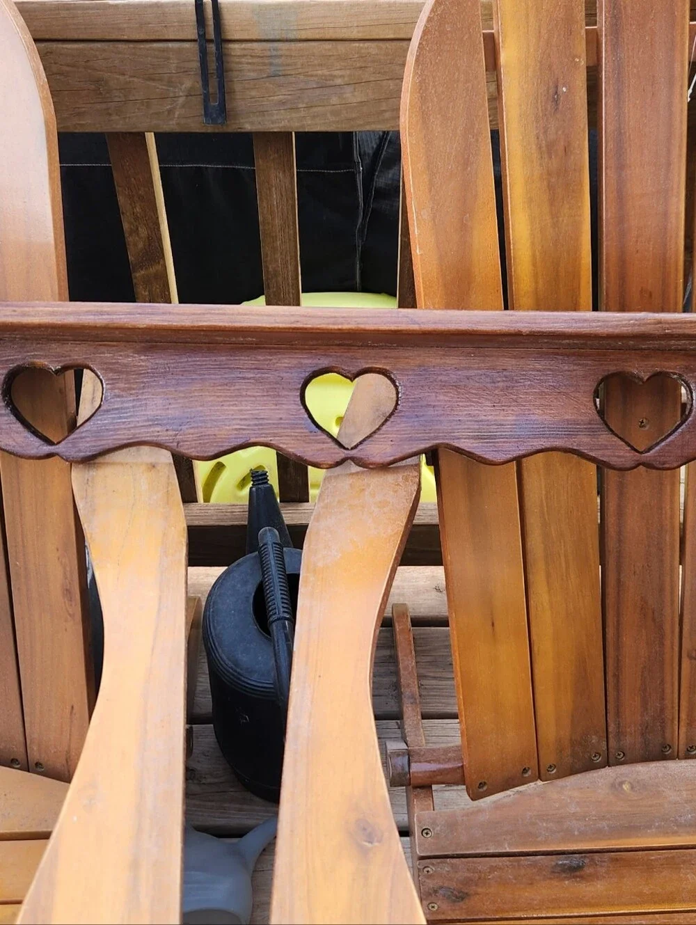 Vintage Wood Heart Cutout Wall Shelf 3 Fft Long